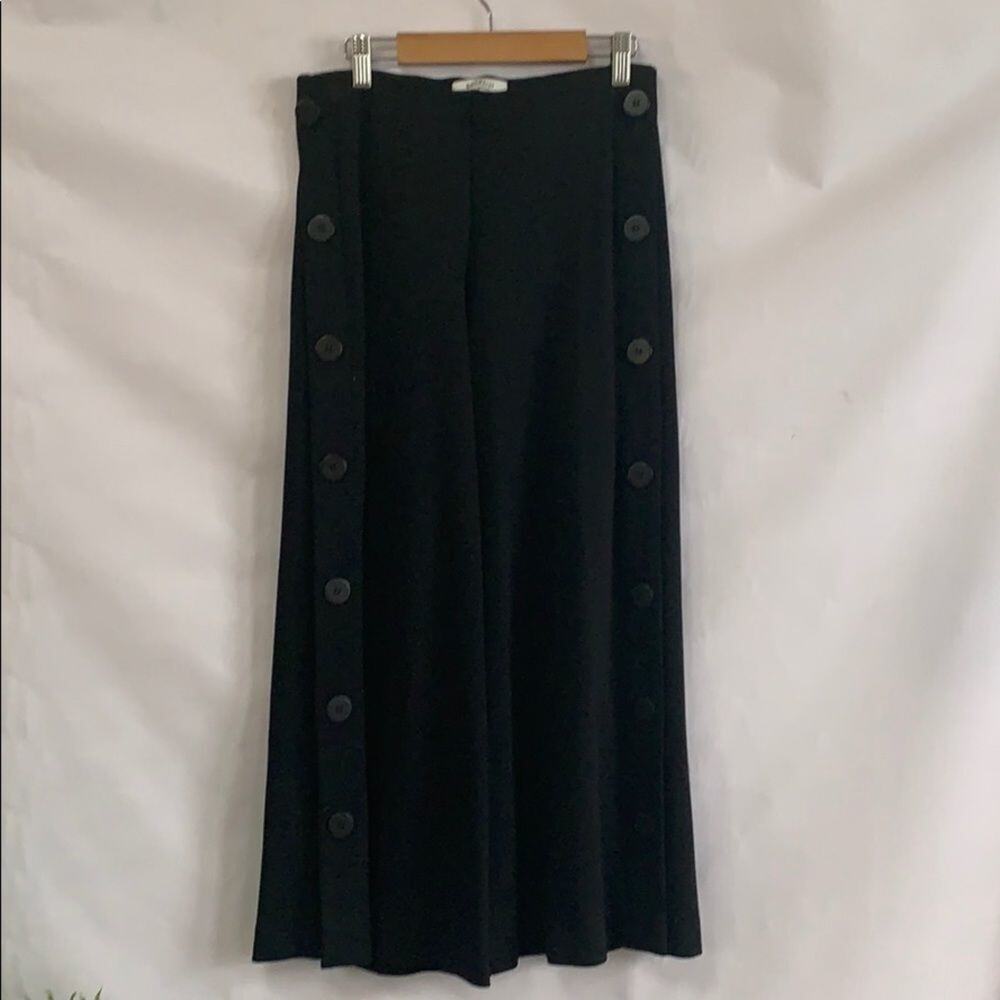 BAILEY 44 CROPPED WIDE LEG BLACK PANTS SIZE S